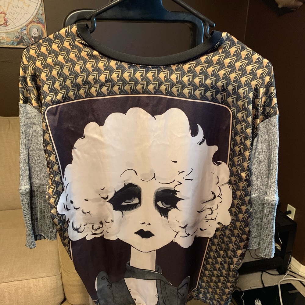 Zara women face shirt